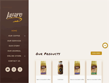 Tablet Screenshot of javarocoffee.com